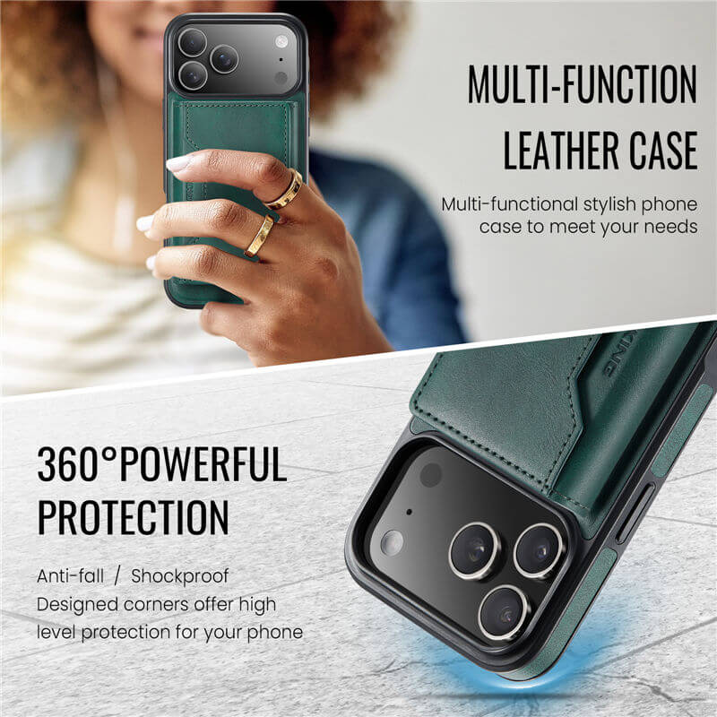 MAGKING Magnetic Leather Wallet Case – RFID Protection, Detachable Wallet, Wireless Charging - Image 7